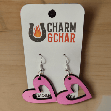 Charming Heart Dangle Earrings - Perfect for Every Occasion - Dangle Earring - Charm and Char
